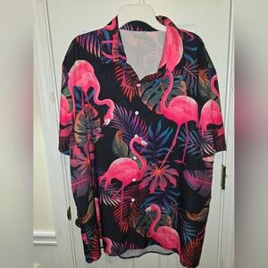 Flamingo Hawaiian Shirt Hardaddy